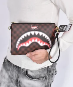 SPRAYGROUND Pochette<Pochette shark in Paris sfuocato sbiadito