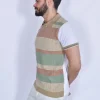BOB Polo<Polo beige doppio tessuto Otys scollo V