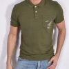 BOB Polo<Polo Drink taschino verde militare