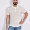 DANIELE FIESOLI Polo<Polo dry cotton bianco panna