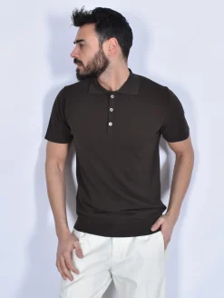 DANIELE FIESOLI Polo<Polo dry cotton marrone