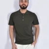 DANIELE FIESOLI Polo<Polo dry cotton verde militare