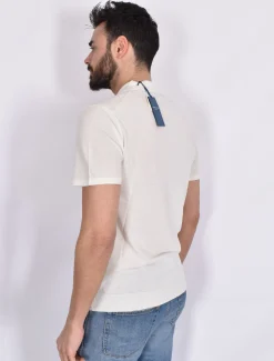 DANIELE FIESOLI Polo<Polo dry cotton bianco panna