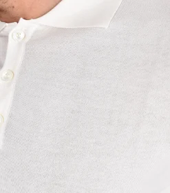 DANIELE FIESOLI Polo<Polo dry cotton bianco panna