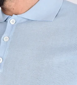 DANIELE FIESOLI Polo<Polo dry cotton celeste