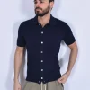 GRAN SASSO Polo<Polo camicia fresh cotton blu
