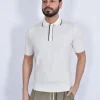 GRAN SASSO Polo<Polo organic cotton bianco panna