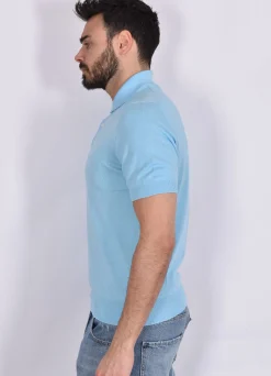 GRAN SASSO Polo<Polo Organic cotton celeste