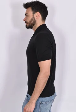 GRAN SASSO Polo<Polo Organic cotton nera