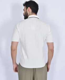 GRAN SASSO Polo<Polo organic cotton bianco panna