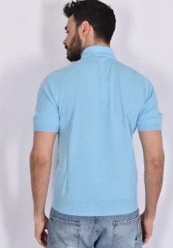 GRAN SASSO Polo<Polo Organic cotton celeste