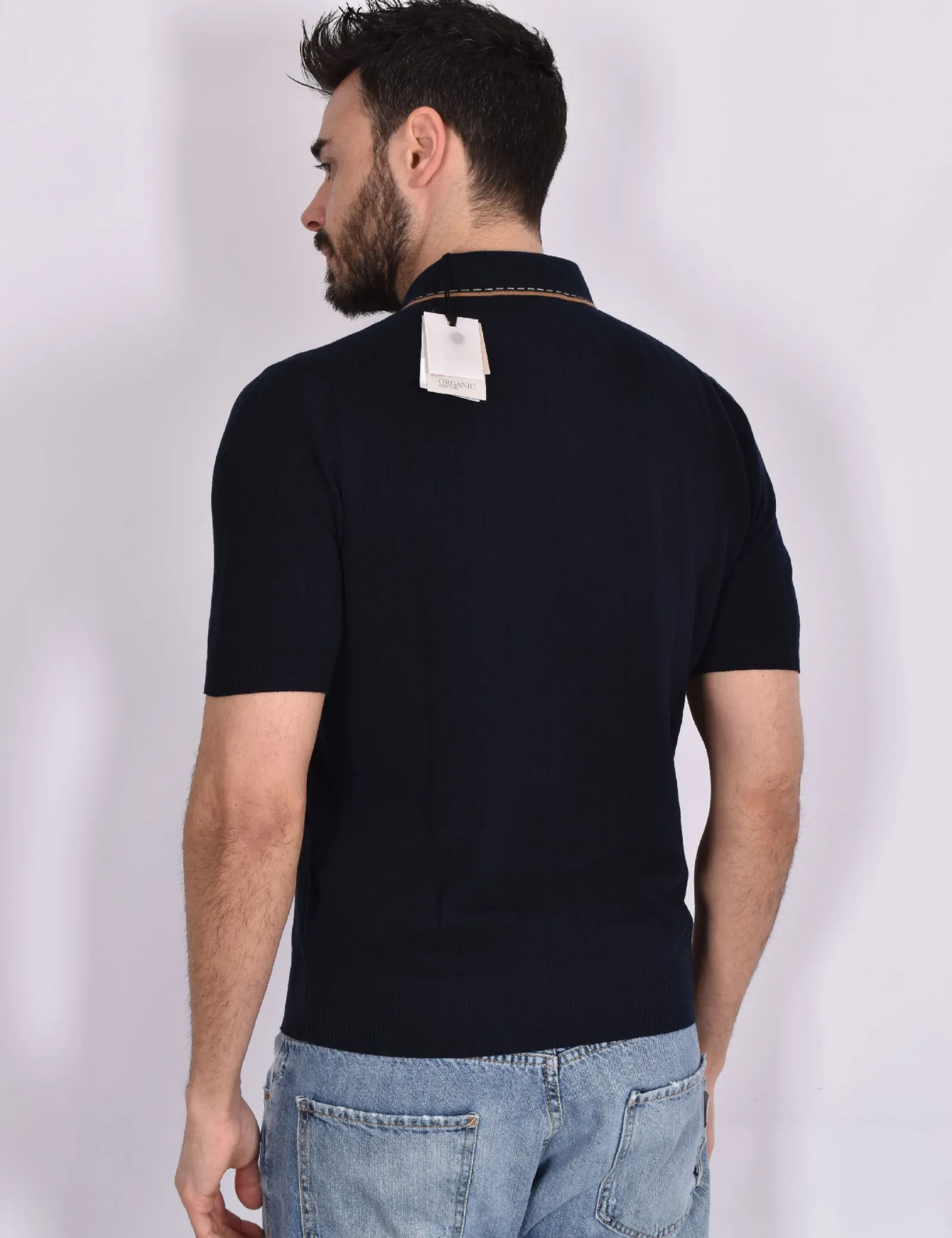 GRAN SASSO Polo<Polo organic cotton blu beige