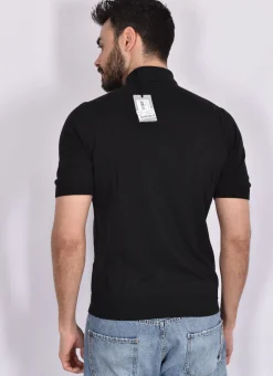 GRAN SASSO Polo<Polo Organic cotton nera