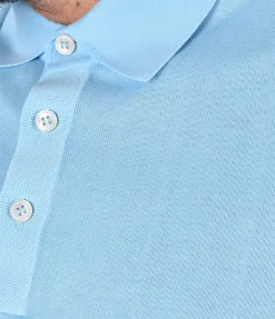 GRAN SASSO Polo<Polo Organic cotton celeste