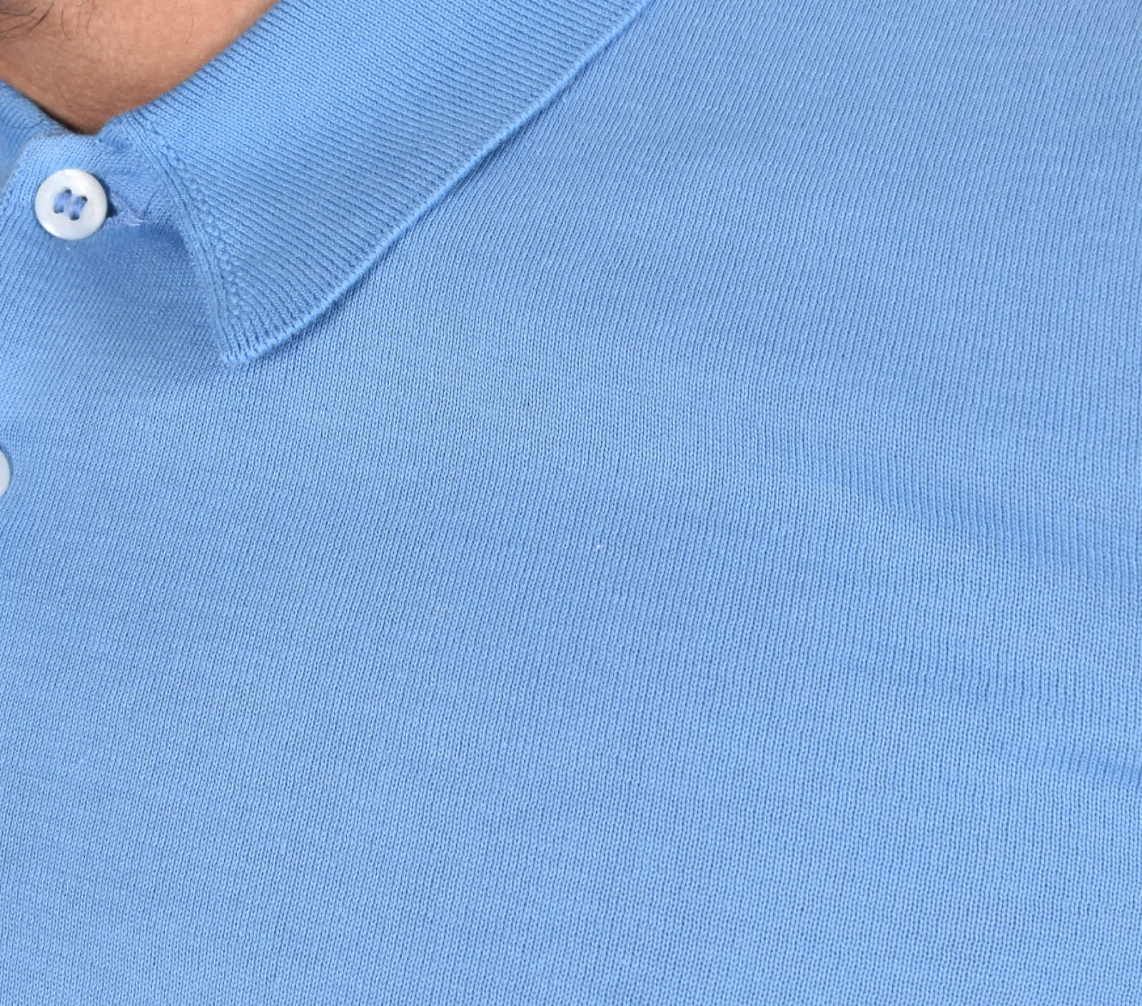 GRAN SASSO Polo<Polo Sea Island celeste