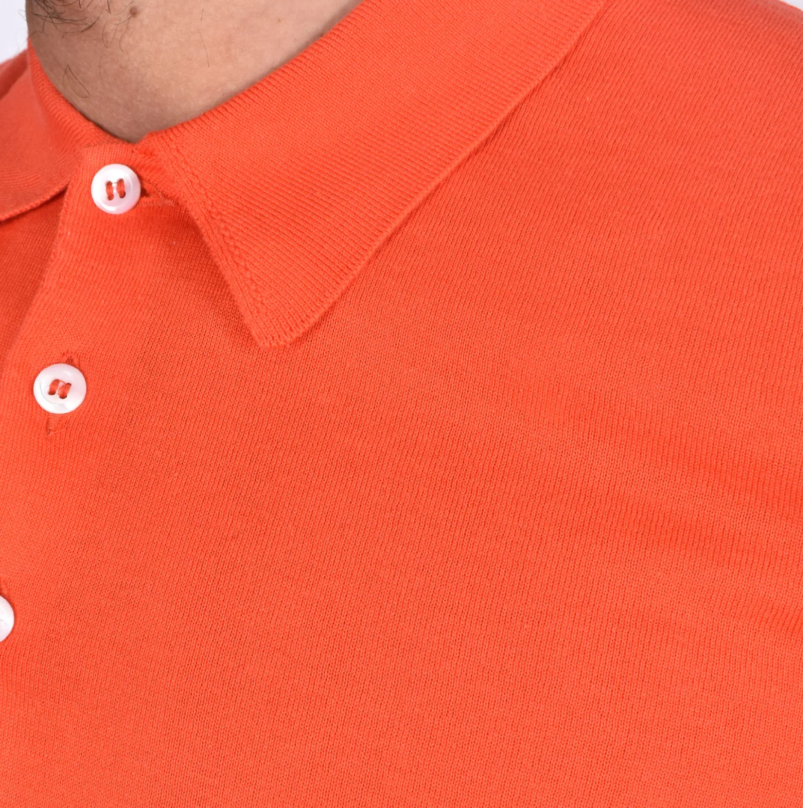 GRAN SASSO Polo<Polo Sea Island rosso corallo