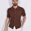 TAGLIATORE Polo<Polo Maglia camicia Oliver marrone