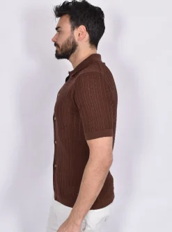 TAGLIATORE Polo<Polo Maglia camicia Oliver marrone