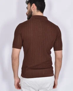 TAGLIATORE Polo<Polo Maglia camicia Oliver marrone