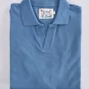 MC2 SAINT BARTH Polo<Polo piquet Charles blu marino scollo V
