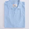 MC2 SAINT BARTH Polo<Polo piquet Charles celeste scollo V