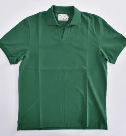MC2 SAINT BARTH Polo<Polo piquet Charles verde militare scollo V