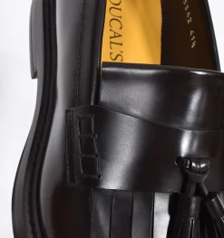 DOUCAL'S Scarpe<Scarpe mocassini frangia nappine pelle ebano