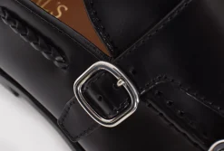 DOUCAL'S Scarpe<Scarpe mocassini doppia fibbia pelle neri Horse