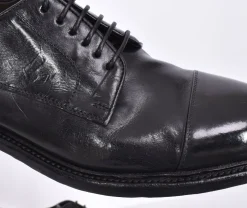 GREEN GEORGE Scarpe<Scarpe derby pelle lavata nere Maremma