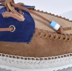 Lagoa Scarpe<Scarpe Nautico cruz suede beige blu