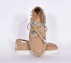 Lagoa Scarpe<Scarpe Nautico Suede beige sabbia