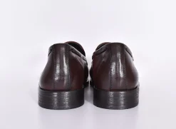 CriSci Scarpe<Scarpe mocassini marrone bruciato pelle cuoio