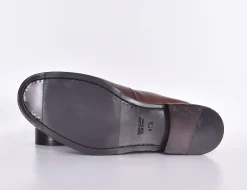 CriSci Scarpe<Scarpe mocassini marrone bruciato pelle cuoio