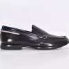FABI Scarpe<Scarpe mocassini pelle nera fatte a mano