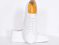 DOUCAL'S Sneakers<Scarpe Sneakers pelle bianche Tumblet