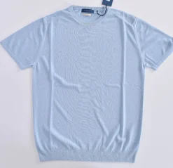 DANIELE FIESOLI Maglie<T shirt maglia dry cotton celeste