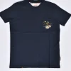 BOB T-shirt<T-shirt blu taschino Naif