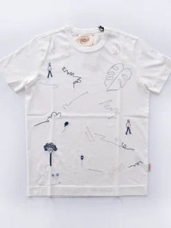 BOB T-shirt<T-shirt ricamata Shell bianca