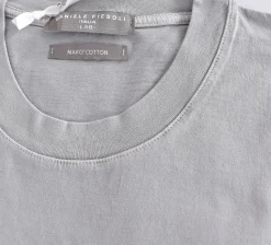 DANIELE FIESOLI T-shirt<T-shirt makò cotton grigio