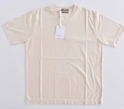 DANIELE FIESOLI T-shirt<T-shirt makò cotton bianco burro