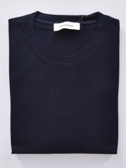 GRAN SASSO T-shirt<T-shirt cotone sottogiacca blu