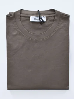 GRAN SASSO T-shirt<T-shirt cotone sottogiacca fango