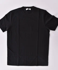 GRAN SASSO T-shirt<T-shirt cotone sottogiacca nero