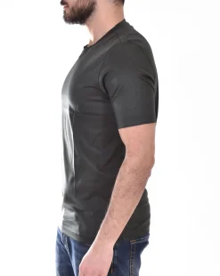 GRAN SASSO T-shirt<T-shirt filo scozia verde