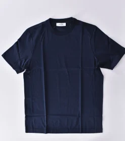 GRAN SASSO T-shirt<T-shirt filo Scozia blu notte