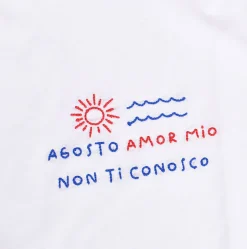 MC2 SAINT BARTH T-shirt<T-shirt Agosto amor portofino bianca