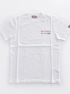 MC2 SAINT BARTH T-shirt<T-shirt bianca amo cortina da un pezzo