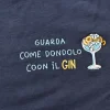MC2 SAINT BARTH T-shirt<T-shirt blu dondolo con il gin