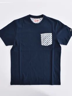 MC2 SAINT BARTH T-shirt<T-shirt blu refined tie taschino