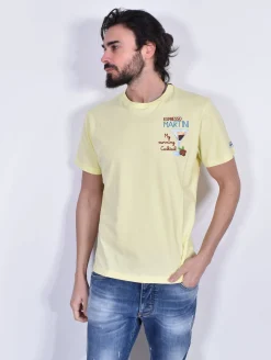 MC2 SAINT BARTH T-shirt<T-shirt Espresso Martini giallo paglino